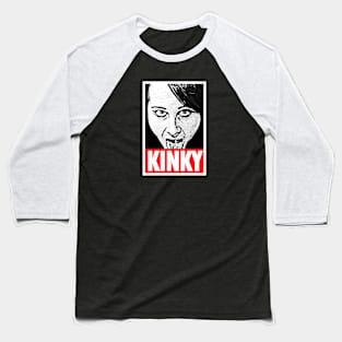 Kinky Katie's World - Kinky "Obey" Design Baseball T-Shirt